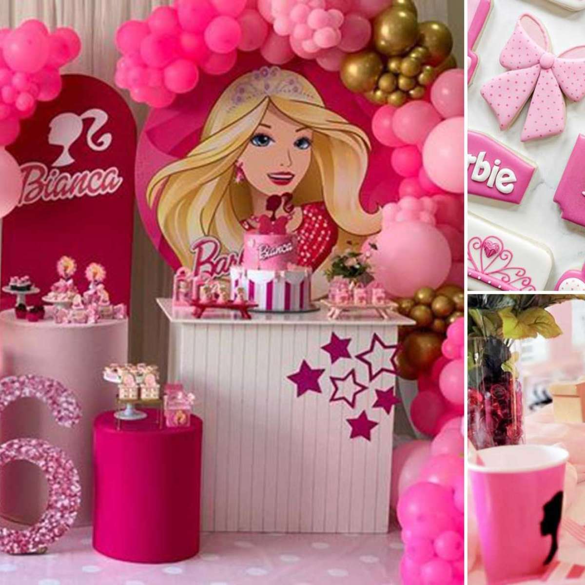 Pinterest  Aniversário da barbie, Festa de aniversário da barbie,  Decoração festa barbie