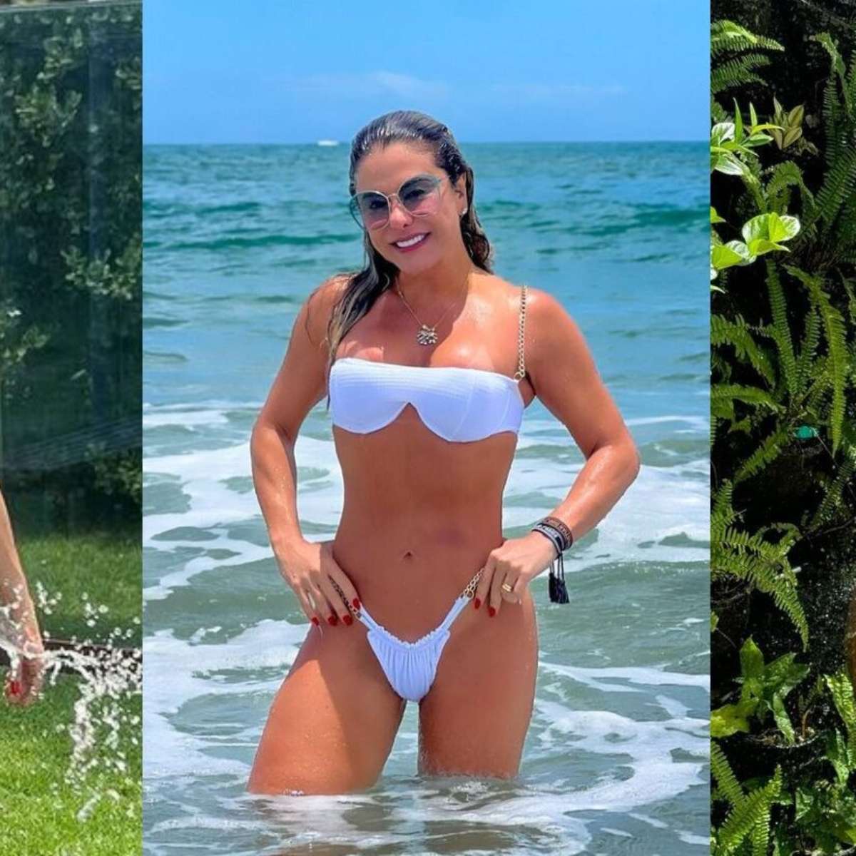 Poliana Rocha esbanja boa forma em biquíni e corpo jovem da sogra de  Virgínia Fonseca, aos 47 anos, chama atenção. Veja 10 fotos!