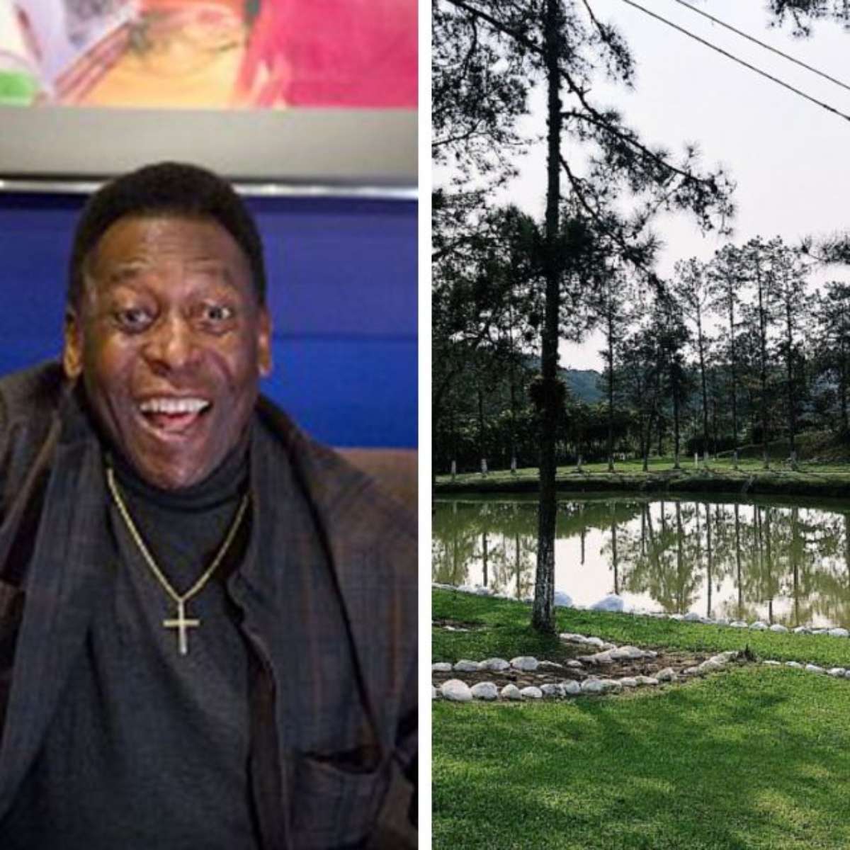 Imagem ilustrativa sobre Fazenda de Pelé em Juquiá sai à venda por R$ 35 milhões com 662 hectares, campo de futebol e quase 30 suítes