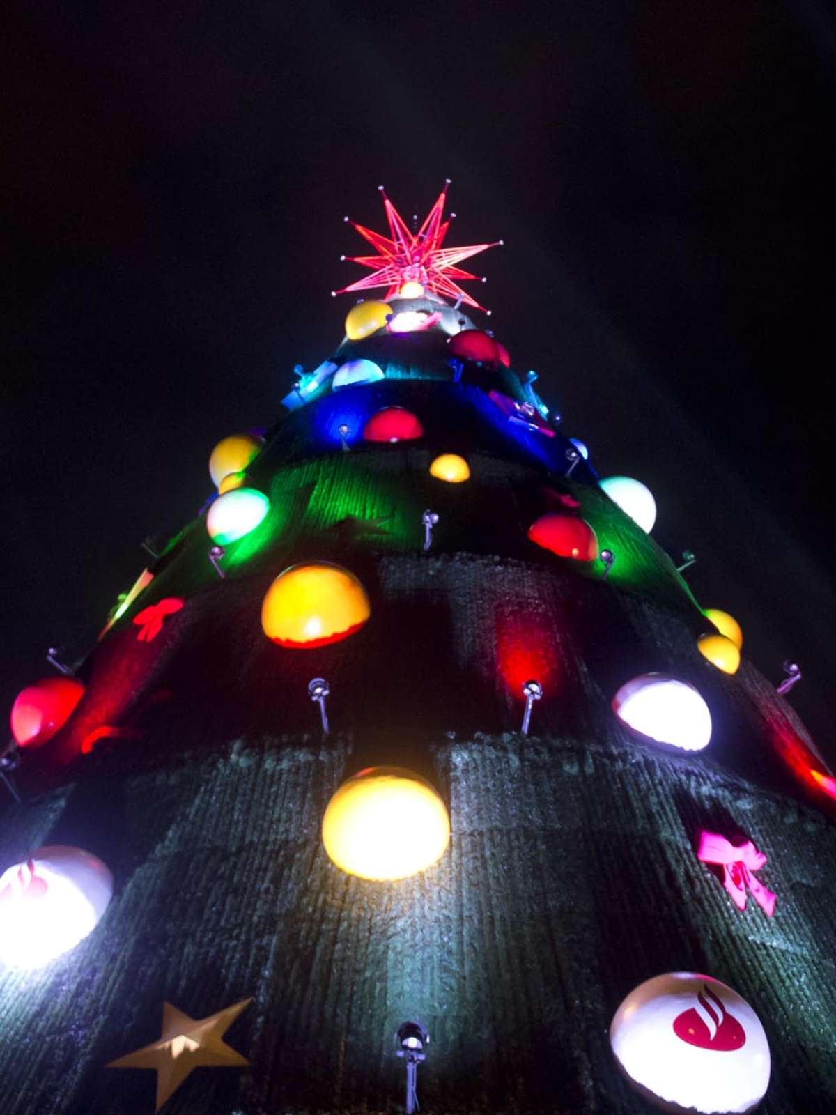 SP: árvore de Natal do Ibirapuera é inaugurada com show de fogos