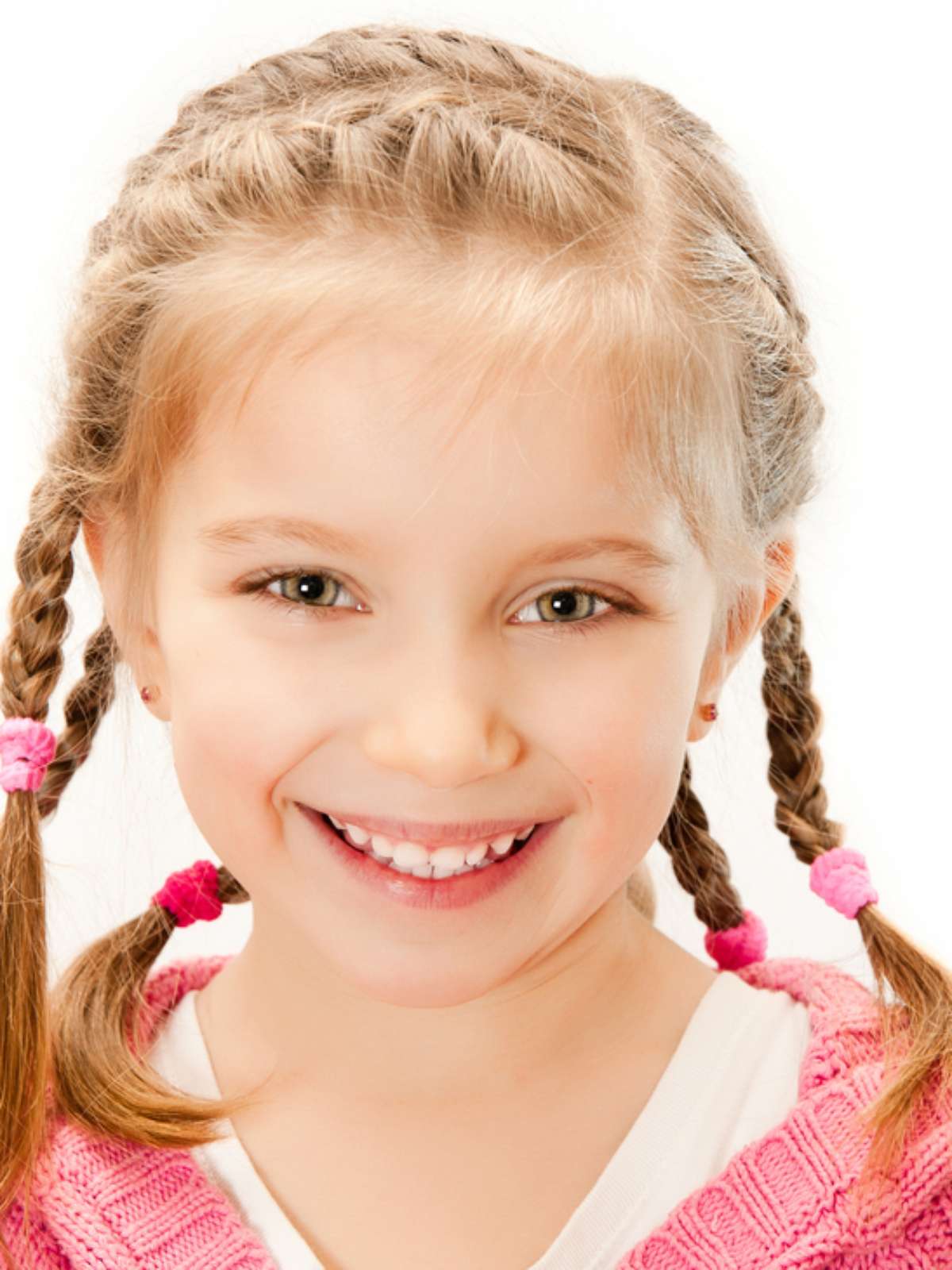 Penteado Infantil de princesa com flor de cabelo para festa e