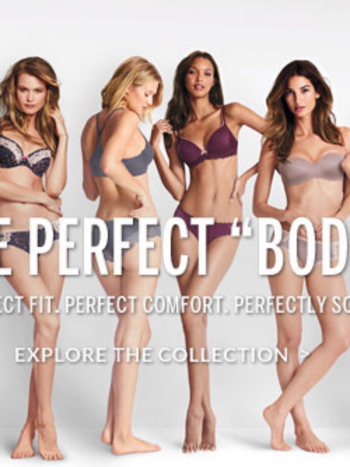 Campanha de lingerie do 'corpo perfeito' gera polêmica