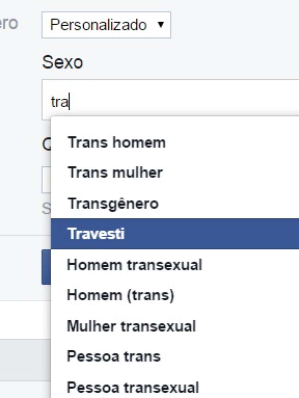 Facebook libera usuário a se identificar como transexual