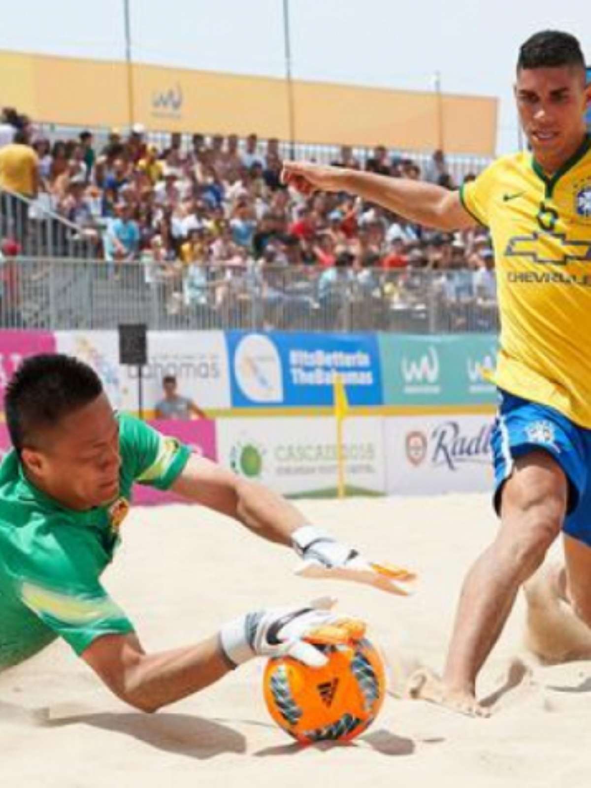 Futebol de areia: Brasil goleia China e vai à final do Mundialito