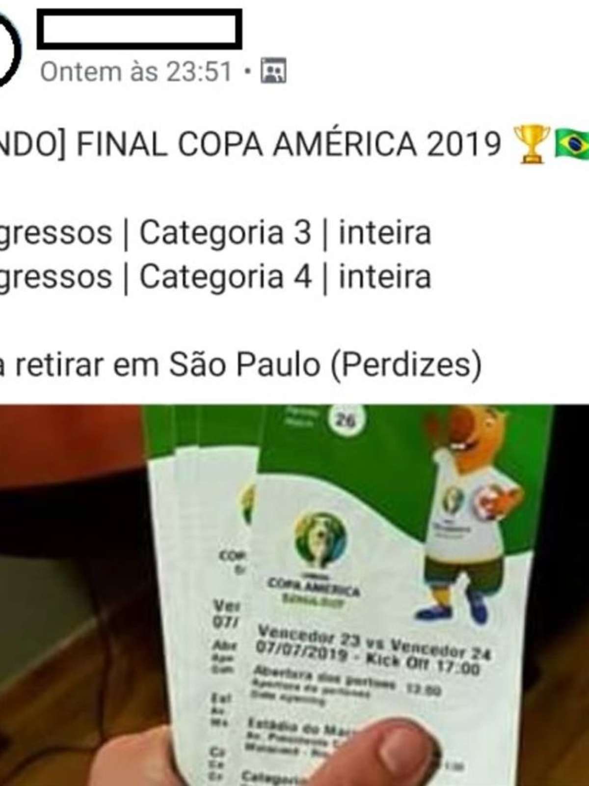 Jogos do Brasil e final têm ingressos esgotados na Copa América -  16/05/2019 - Esporte - Folha