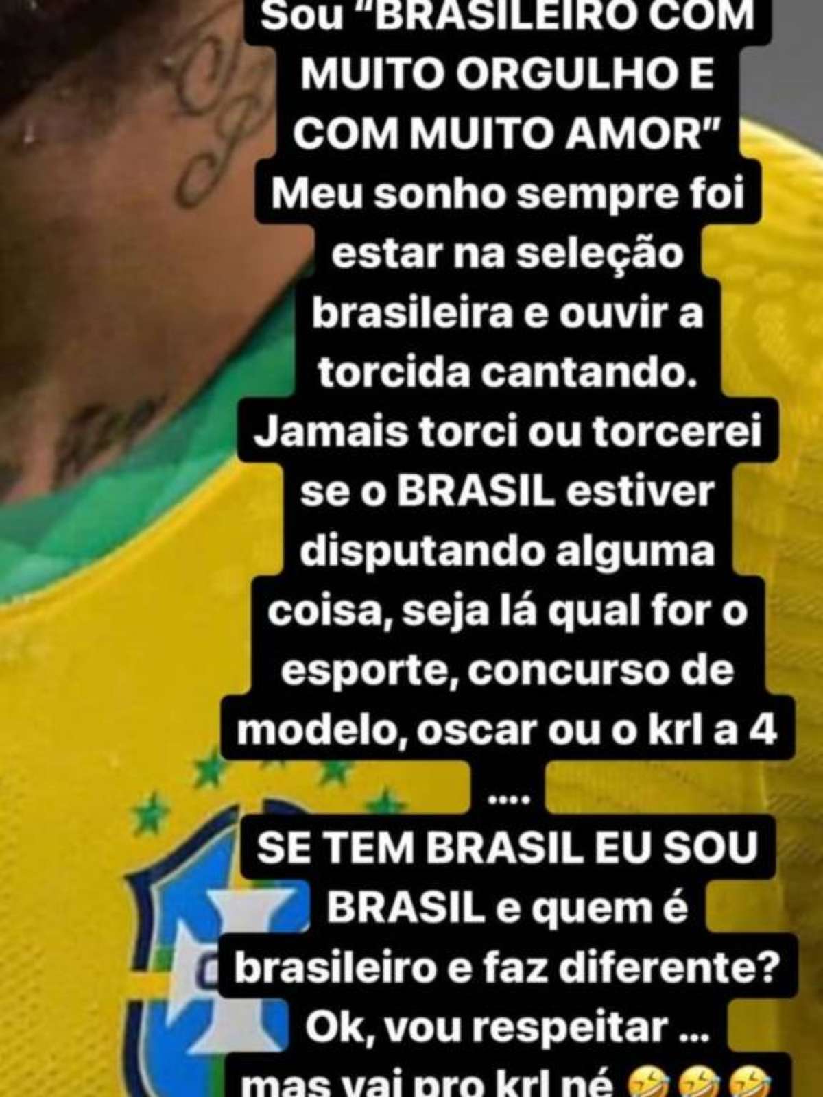 Por que eu torço para o Brasil na Copa, Esportes