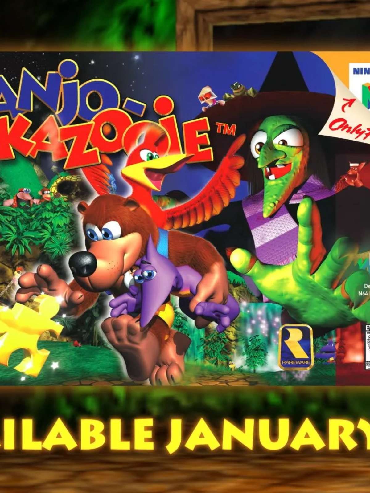 Clássico Banjo-Kazooie chega ao Switch Online na quinta-feira