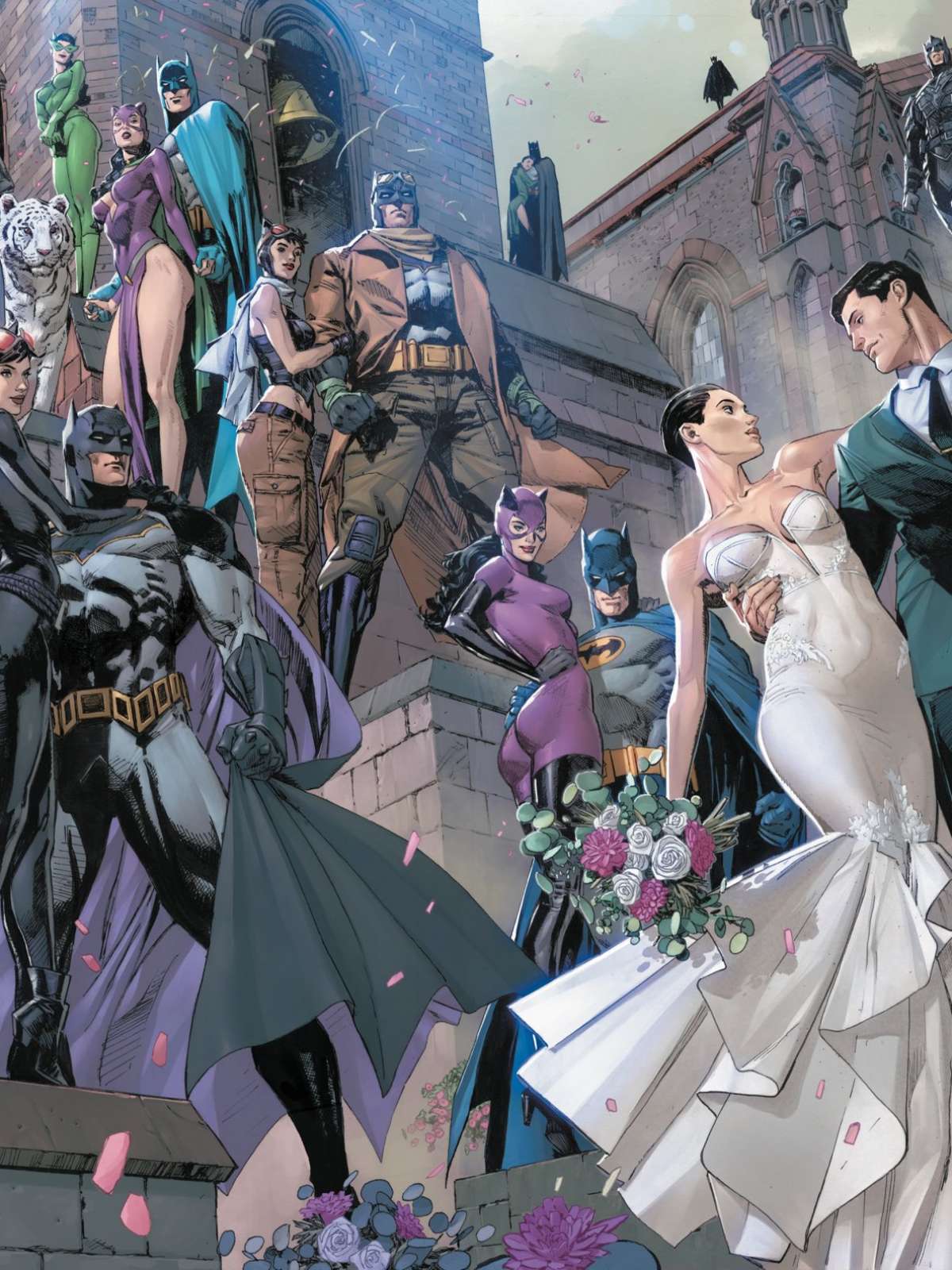 Casamento de Batman e Mulher-Gato ganha arte oficial