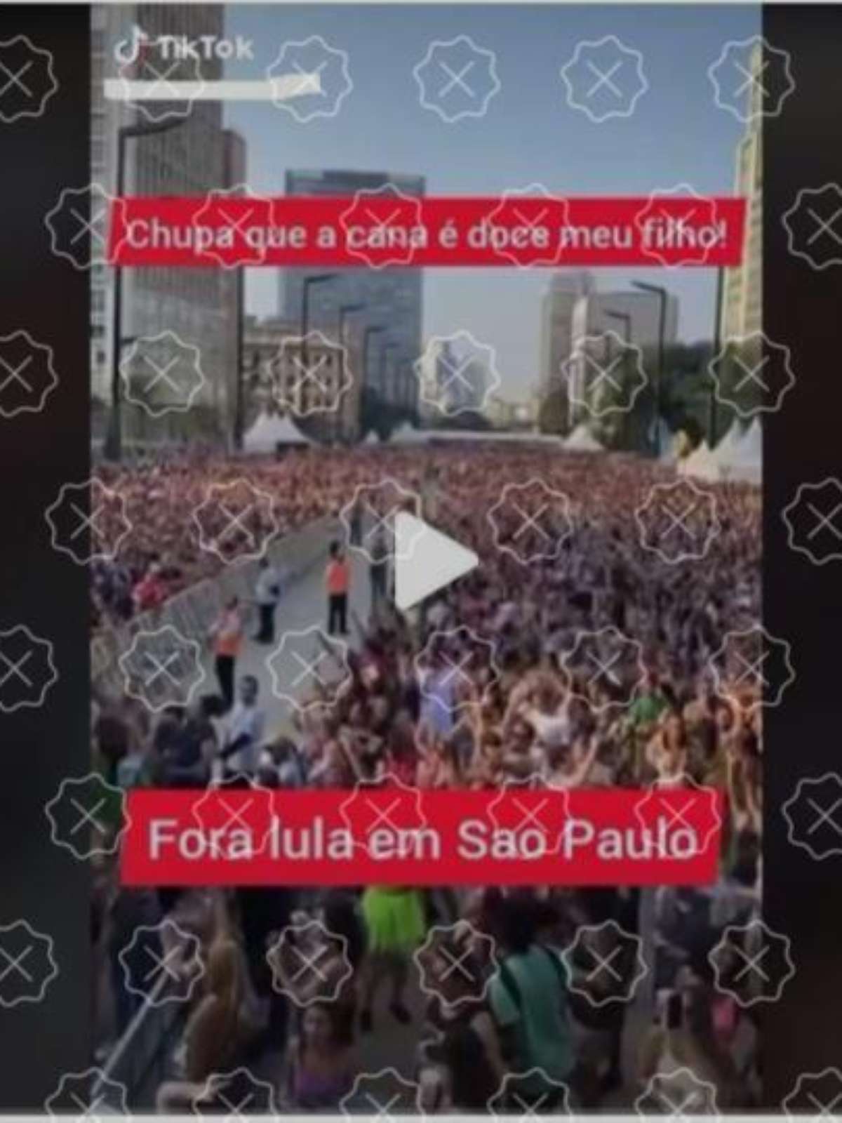 Áudio com xingamento a Lula é editado em vídeo que mostra bloco de Carnaval  em SP