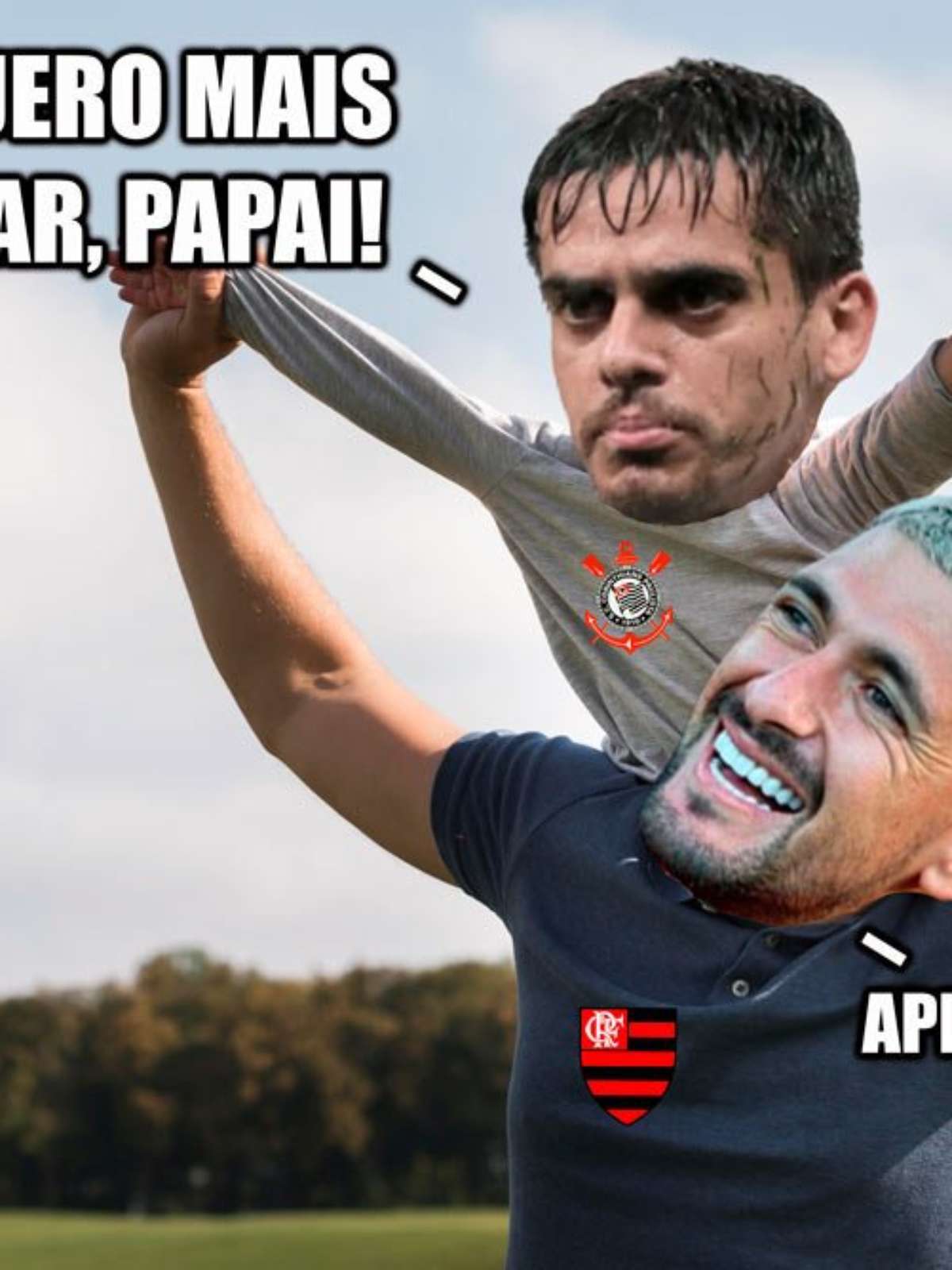 Flarinthians?!  Memes e vídeos da união Corinthians e Flamengo vs  Palmeiras na Libertadores 2021 