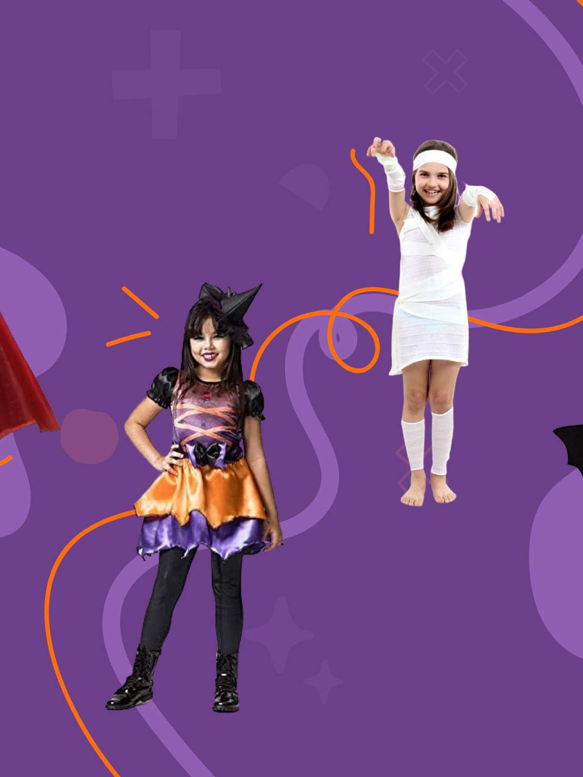 9 ideias de fantasia para usar junto com as crianças no Halloween