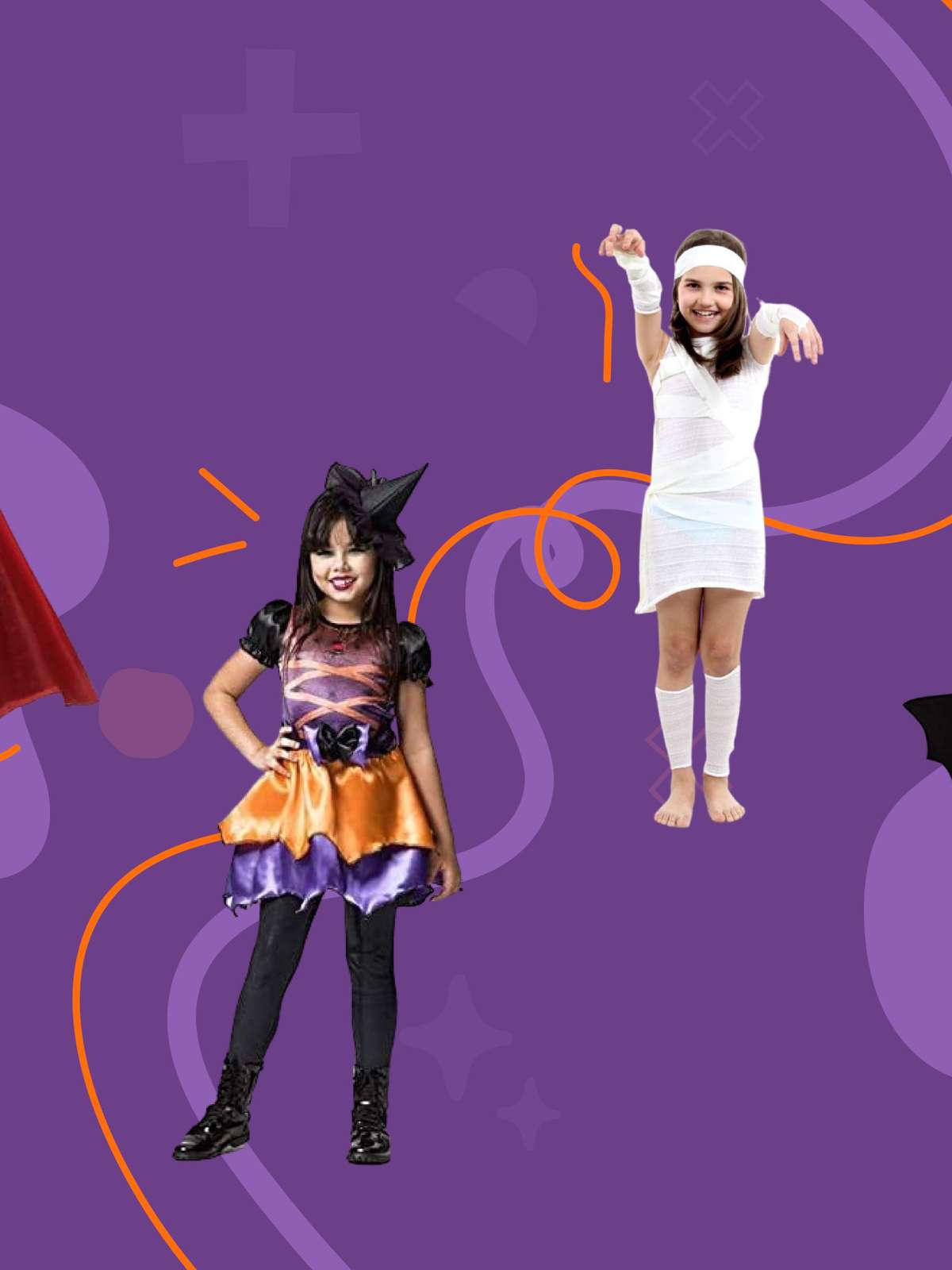 Fantasia Vampira Infantil Halloween - Loja de Balões, Artigos para