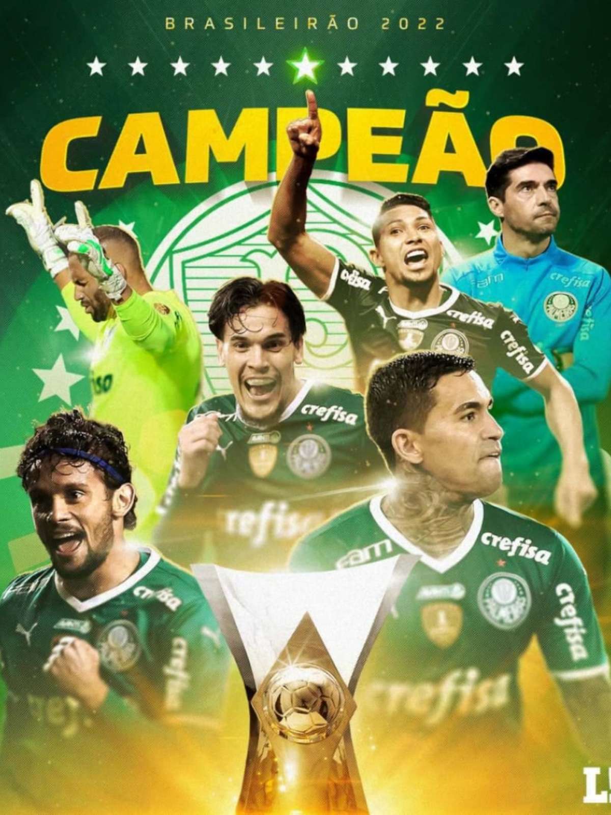 SE Palmeiras chega ao seu 7º título de Brasileirão e 11º titulo de  Campeonato Brasileiro. Antes que chamem de fax, eu cito o exemplo do  Liverpool que tem 19 Campeonatos Ingleses apesar