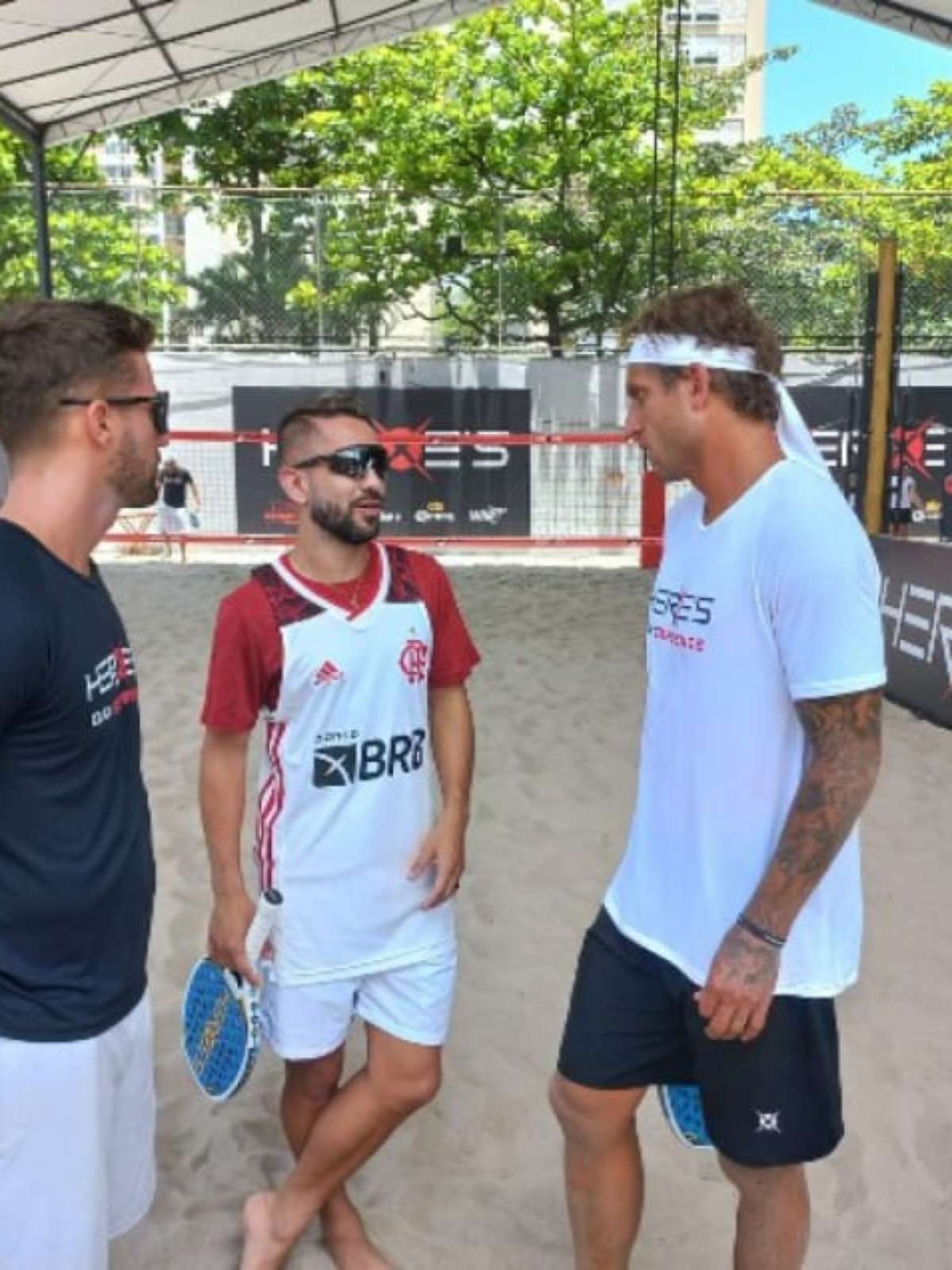 Rafael Moura, o He-Man, participa de evento com estrelas do Beach Tennis no  Flamengo