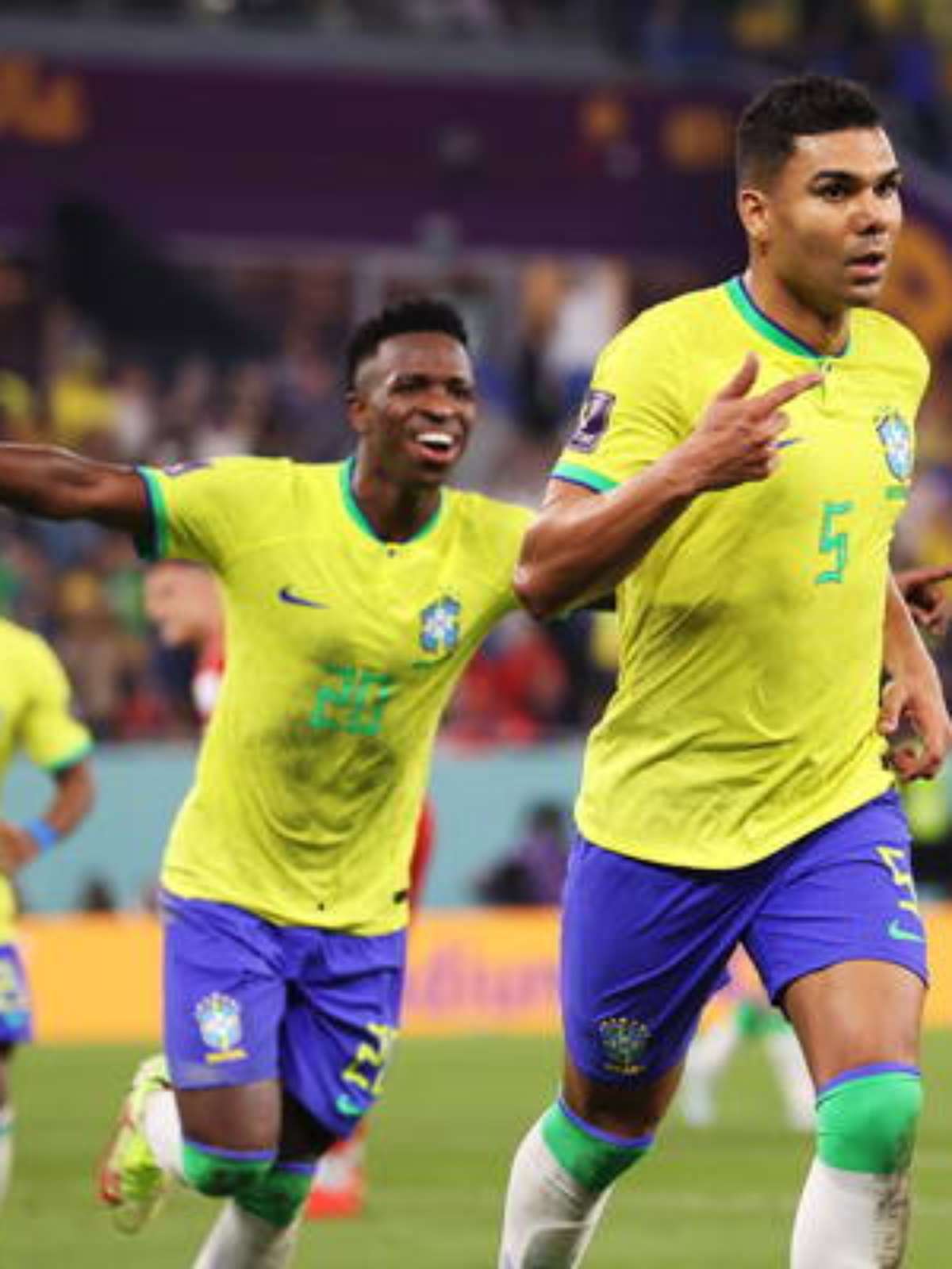 Brasil x Suíça: onde rever jogo da Copa e os gols de Vini Jr. e Casemiro