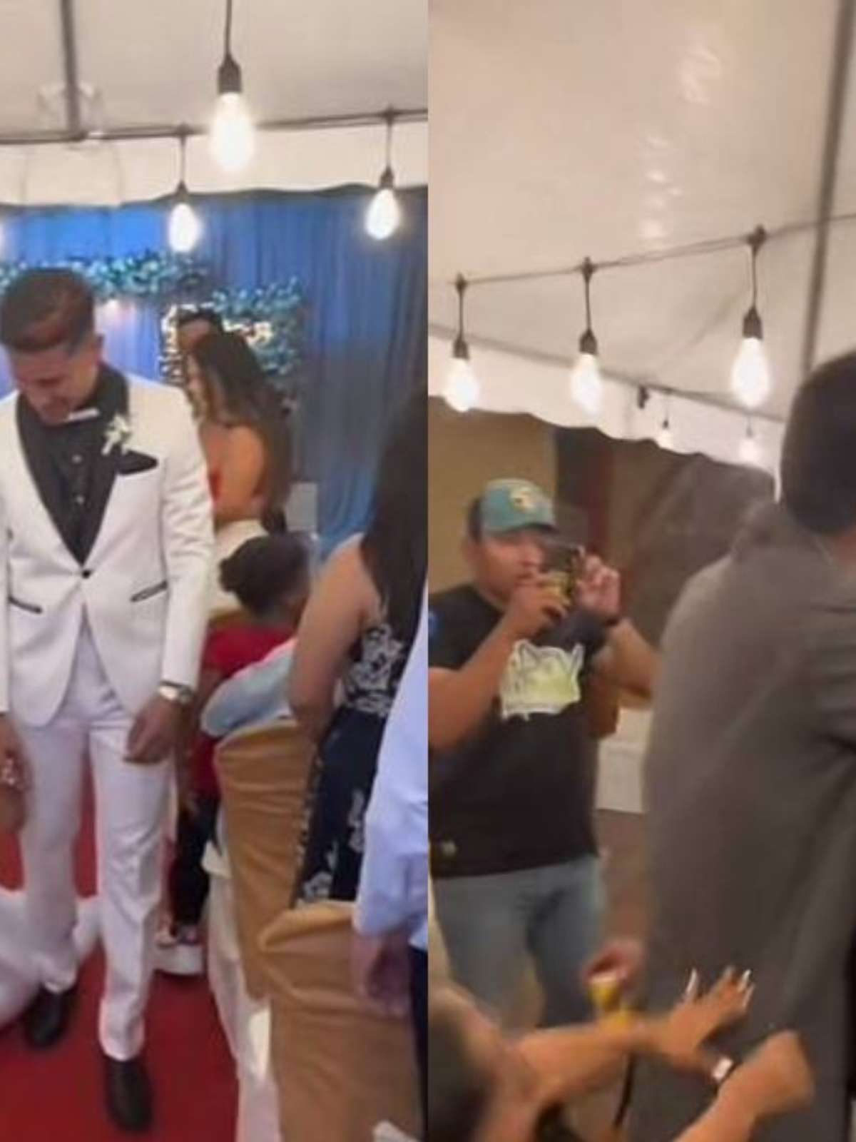 Noiva joga buquê, amigo gay pega e causa polêmica em casamento na Capital  vídeo