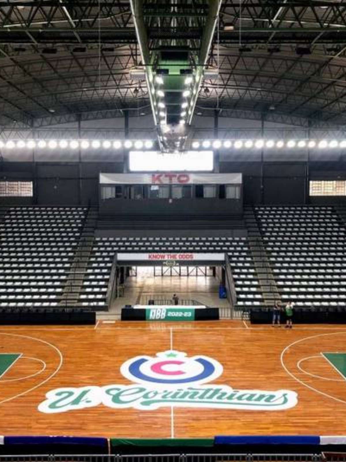 Cenário de jogo de basquete esporte