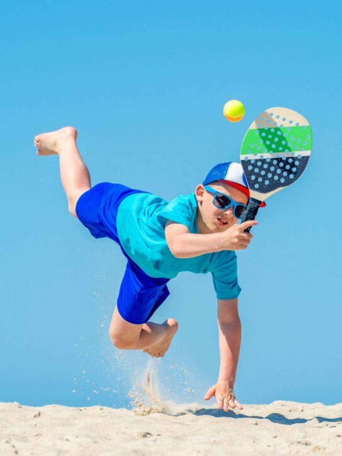 INOOMP Raquete de tênis infantil com bolas de raquete de praia jogo de  tênis infantil para crianças esportes ao ar livre e internos