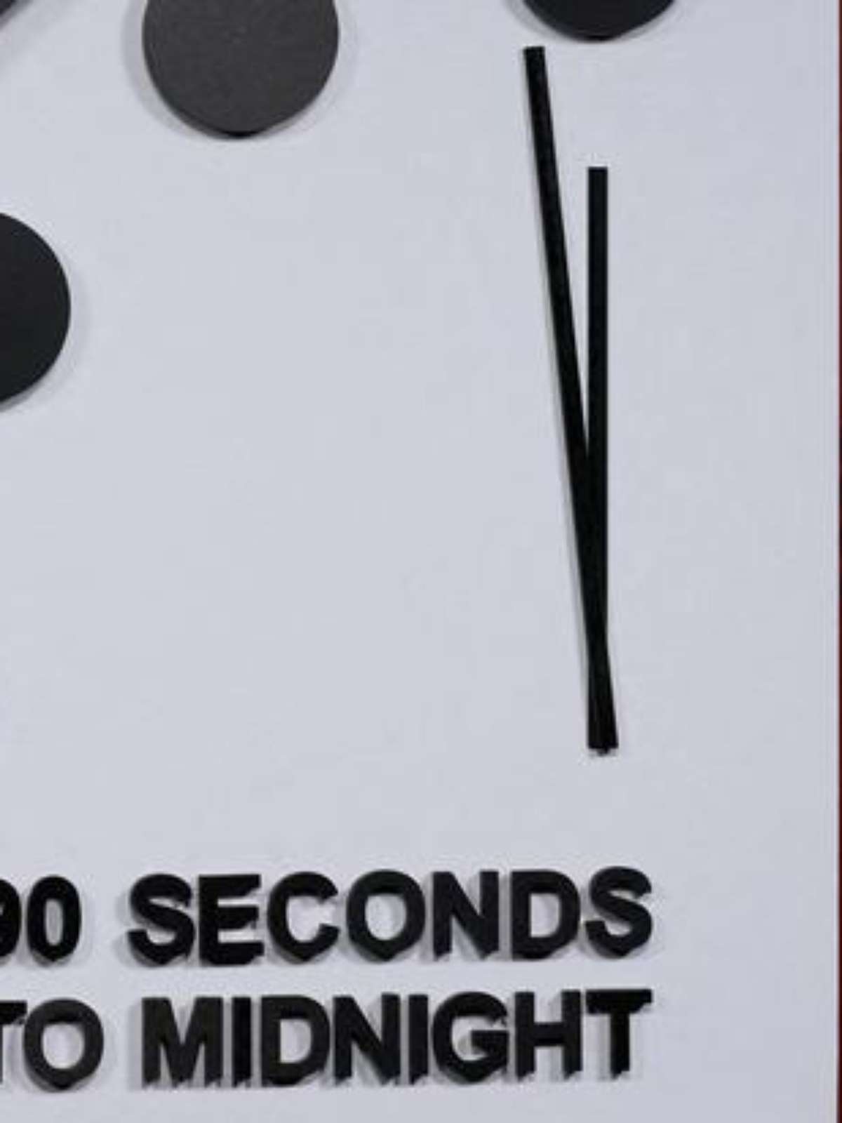 O 'Relógio do Juízo Final' está a 90 segundos da catástrofe global