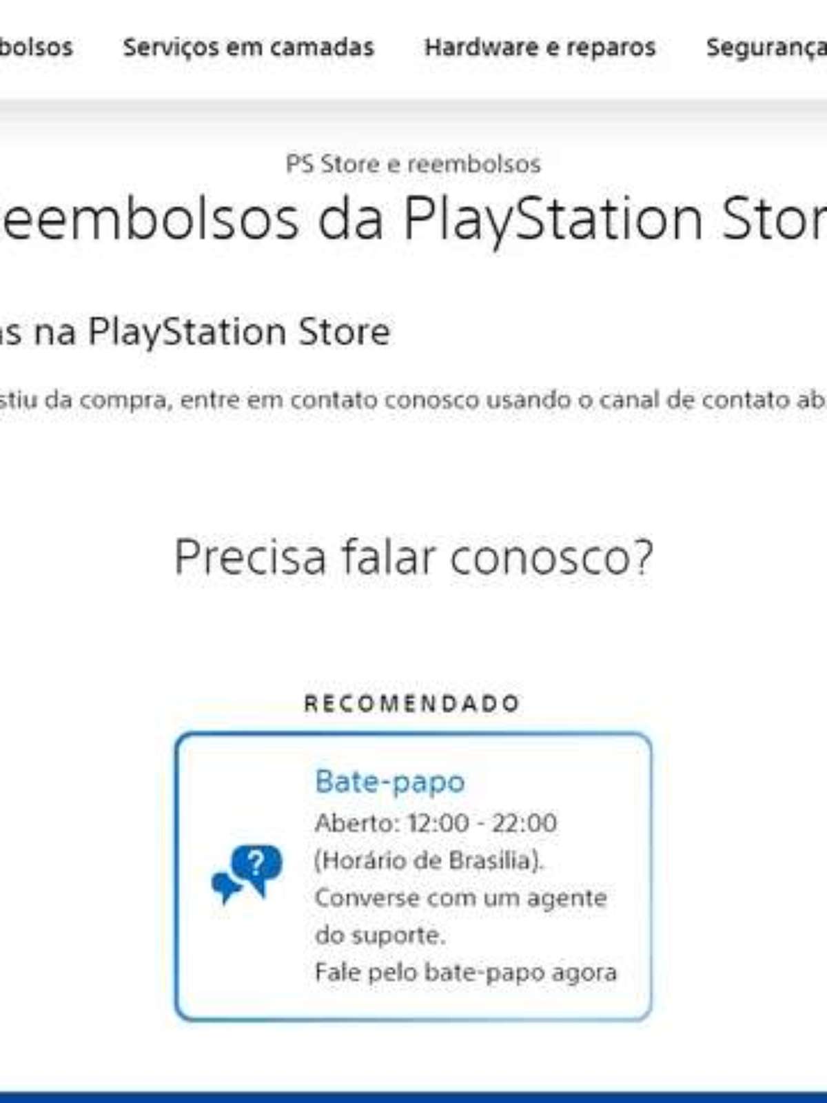 Como pedir reembolso na PSN (PlayStation Store)