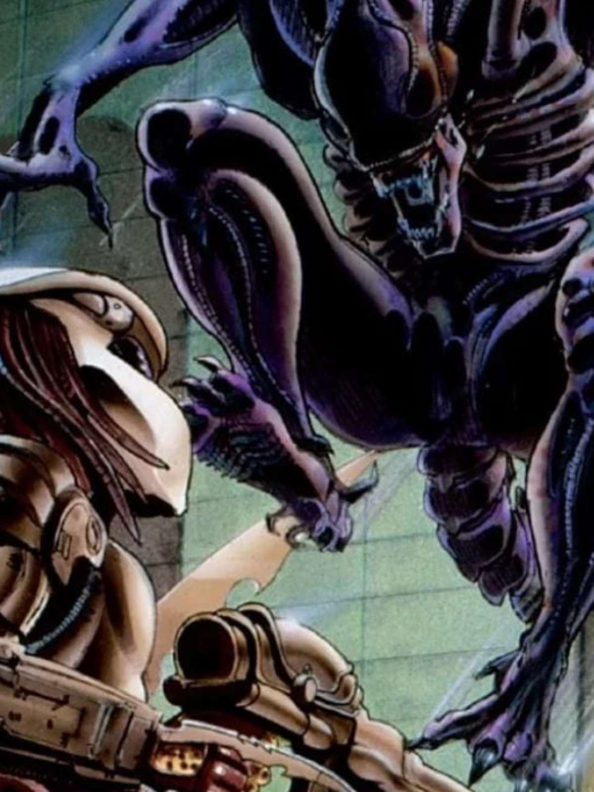 Desenhos De Alienigena Vs Predador Passo Passo Predator Alien Green