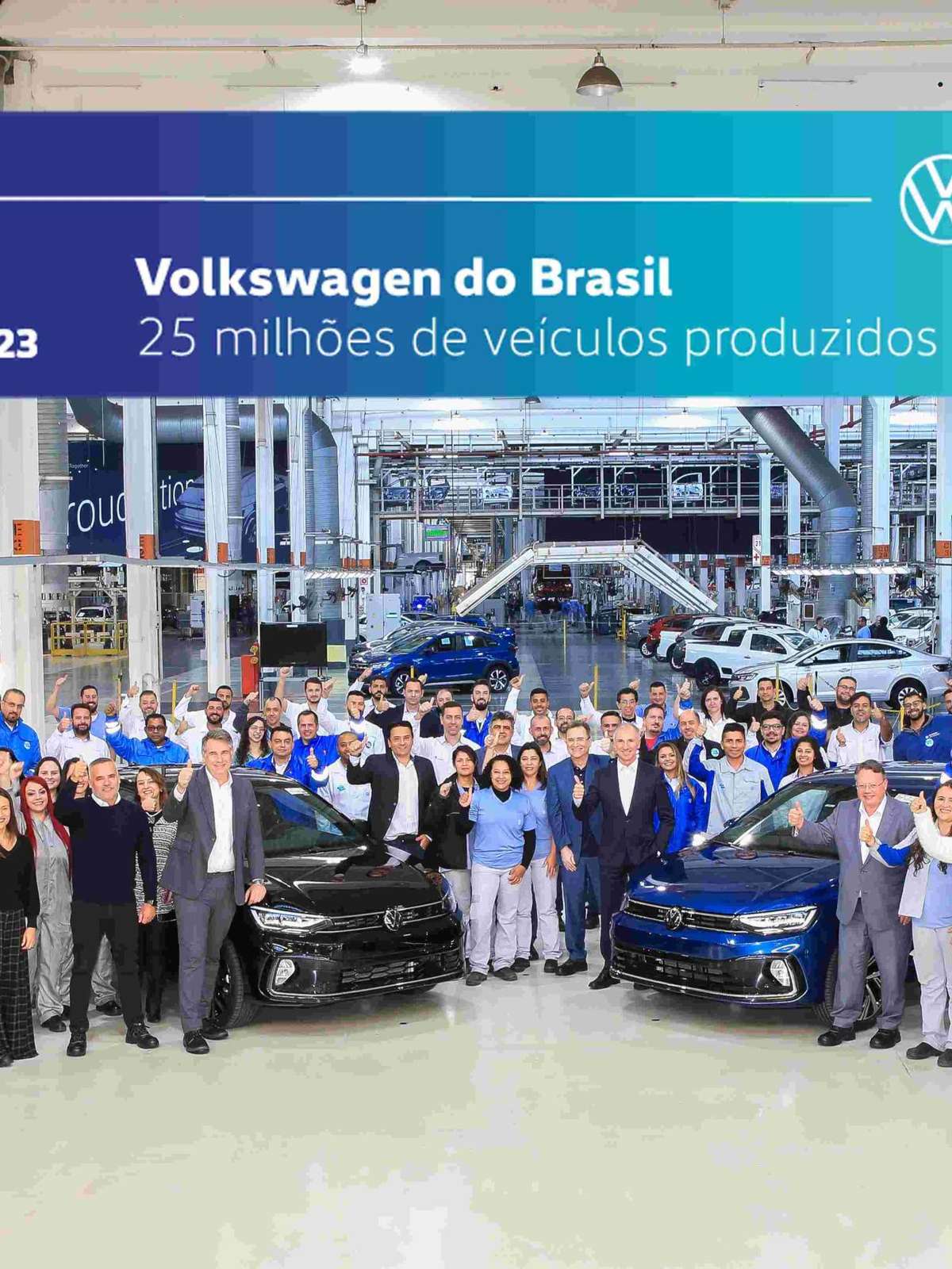 Maior montadora: VW atinge 25 milhões de veículos produzidos no Brasil