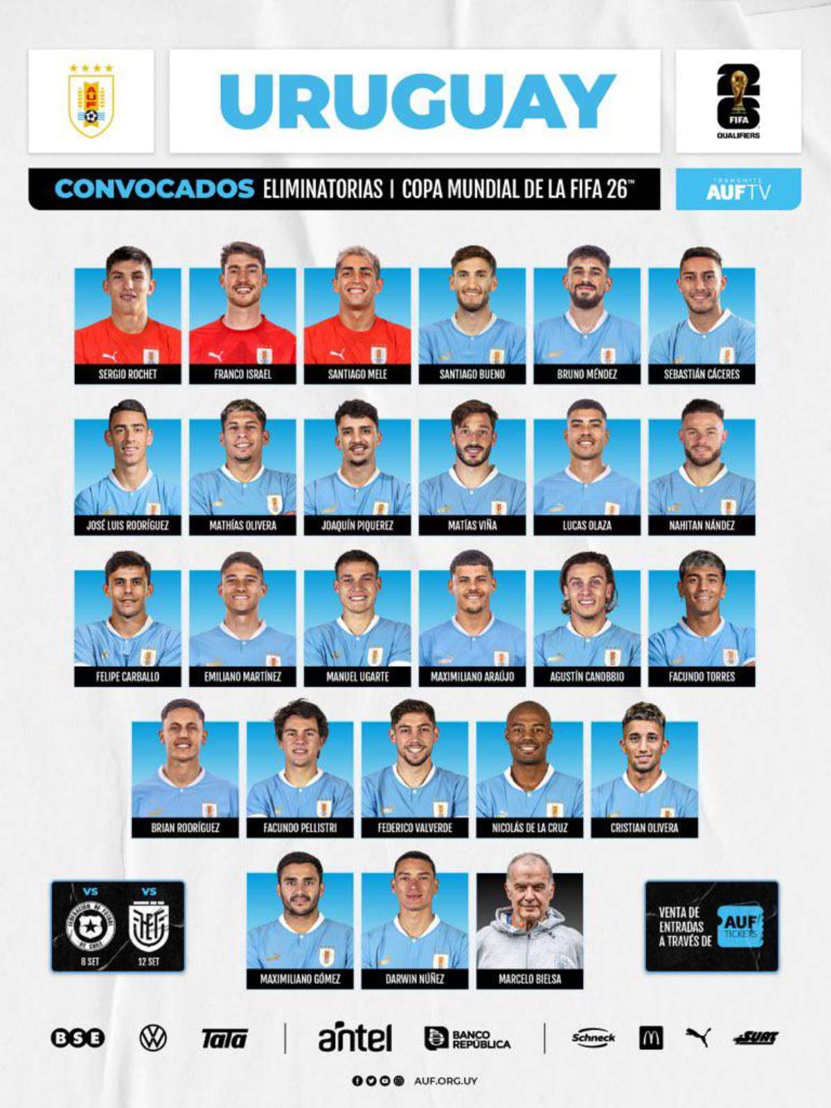 Uruguai define lista final para a Copa com Arrascaeta e Martín Silva -  Gazeta Esportiva