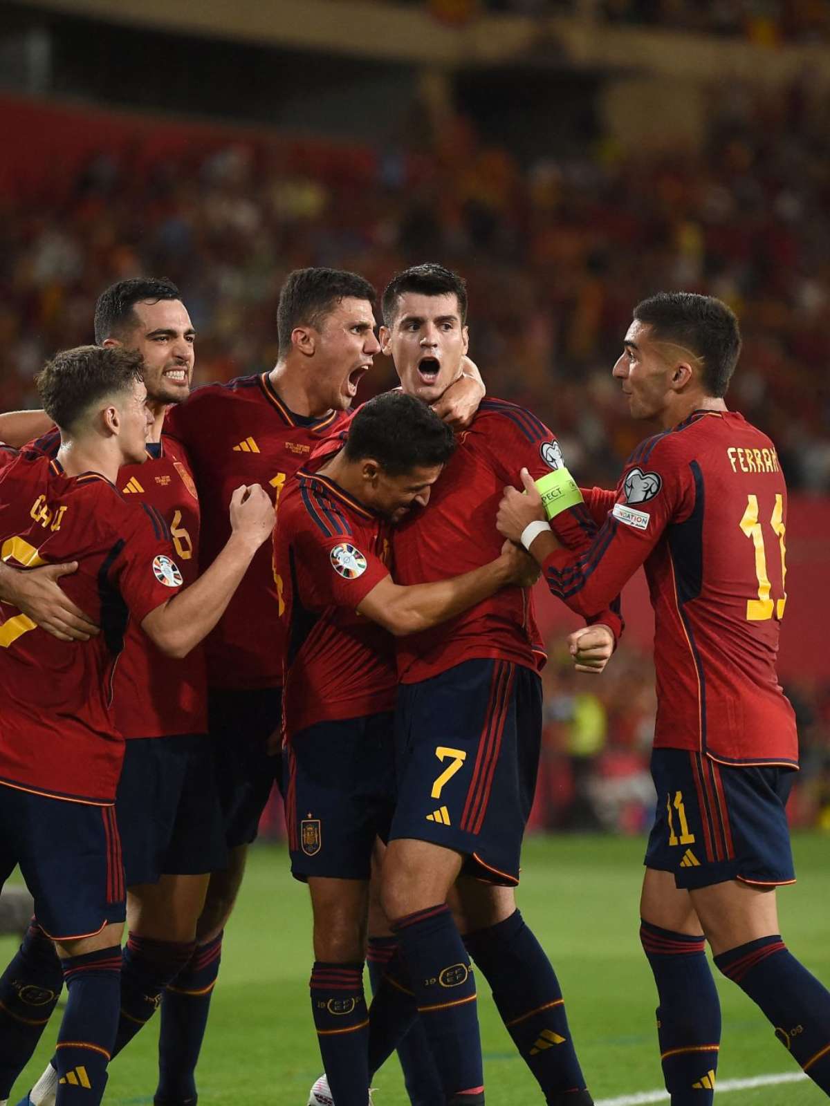 Espanha x Escócia - Eliminatórias UEFA Eurocopa - 7 Rodada Fase de