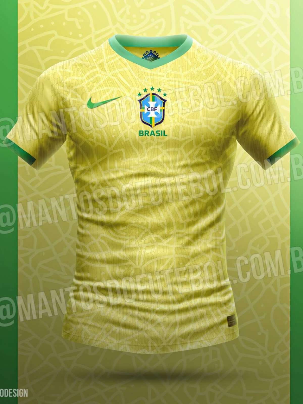 Site publica previsão de nova camisa da Seleção Brasileira para 2024;  internet reage