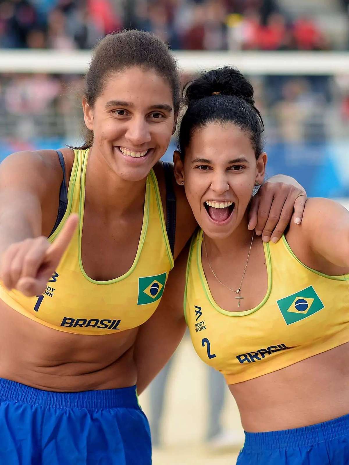 Pan 2023: Brasil vence o Canadá e é ouro no vôlei de praia feminino