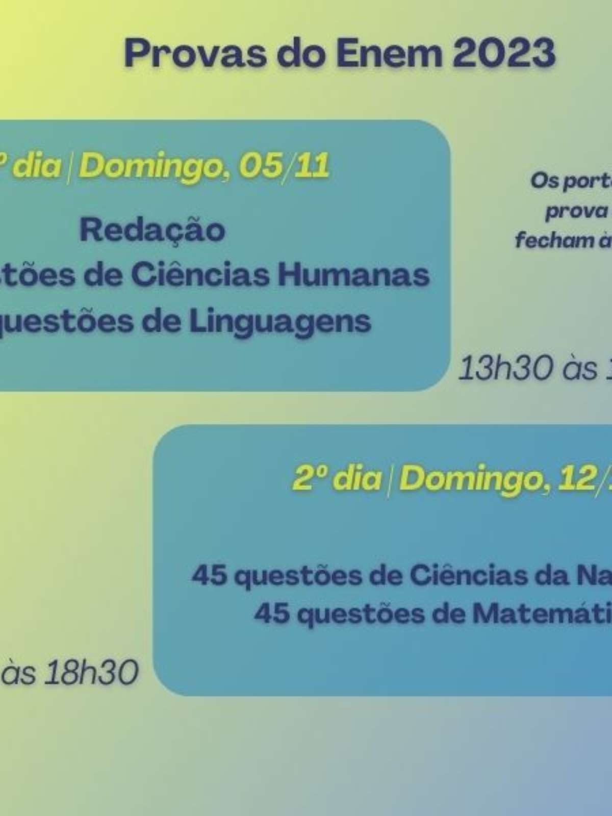 Cronograma Enem 2023: confira as datas do exame - Brasil Escola