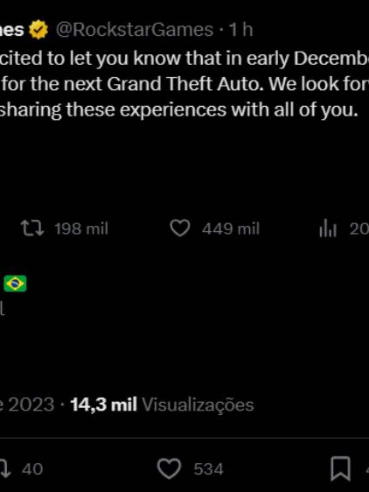 GTA 6: expectativa por anúncio 'quebra' a Internet; veja memes e repercussão