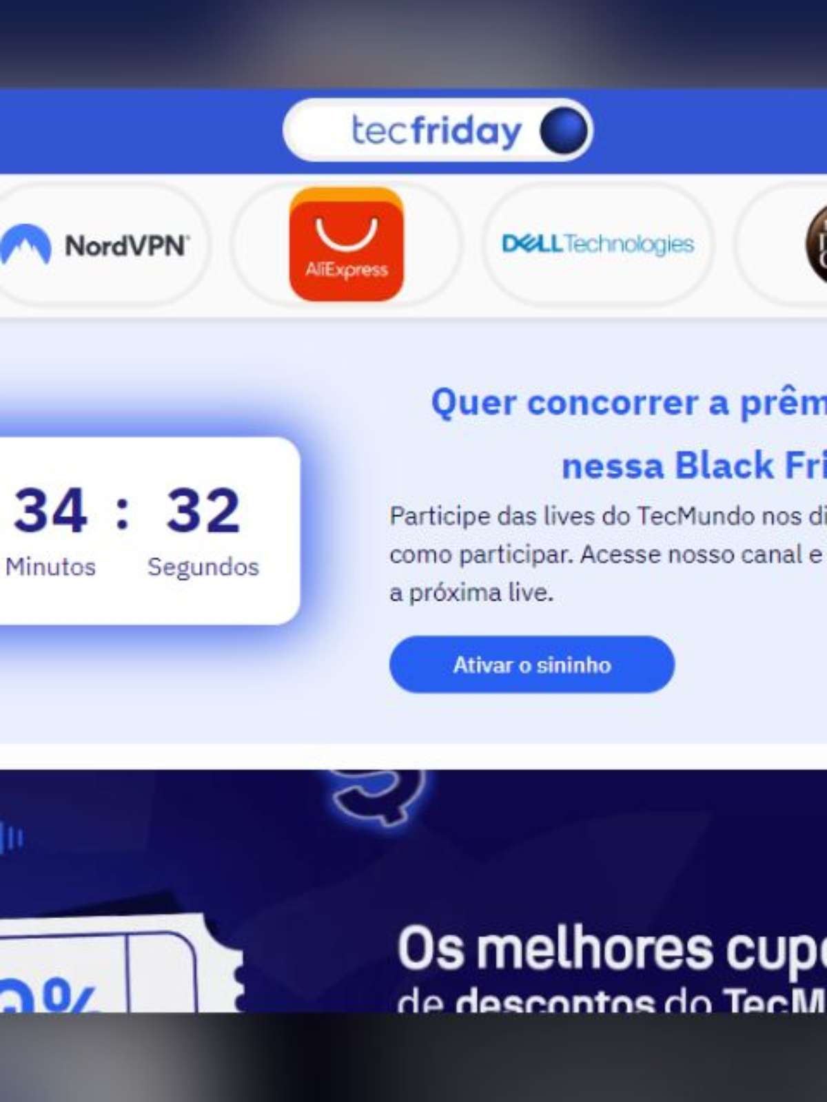 Black Friday é em novembro, mas já tem live de ofertas do TecMundo hoje! -  TecMundo