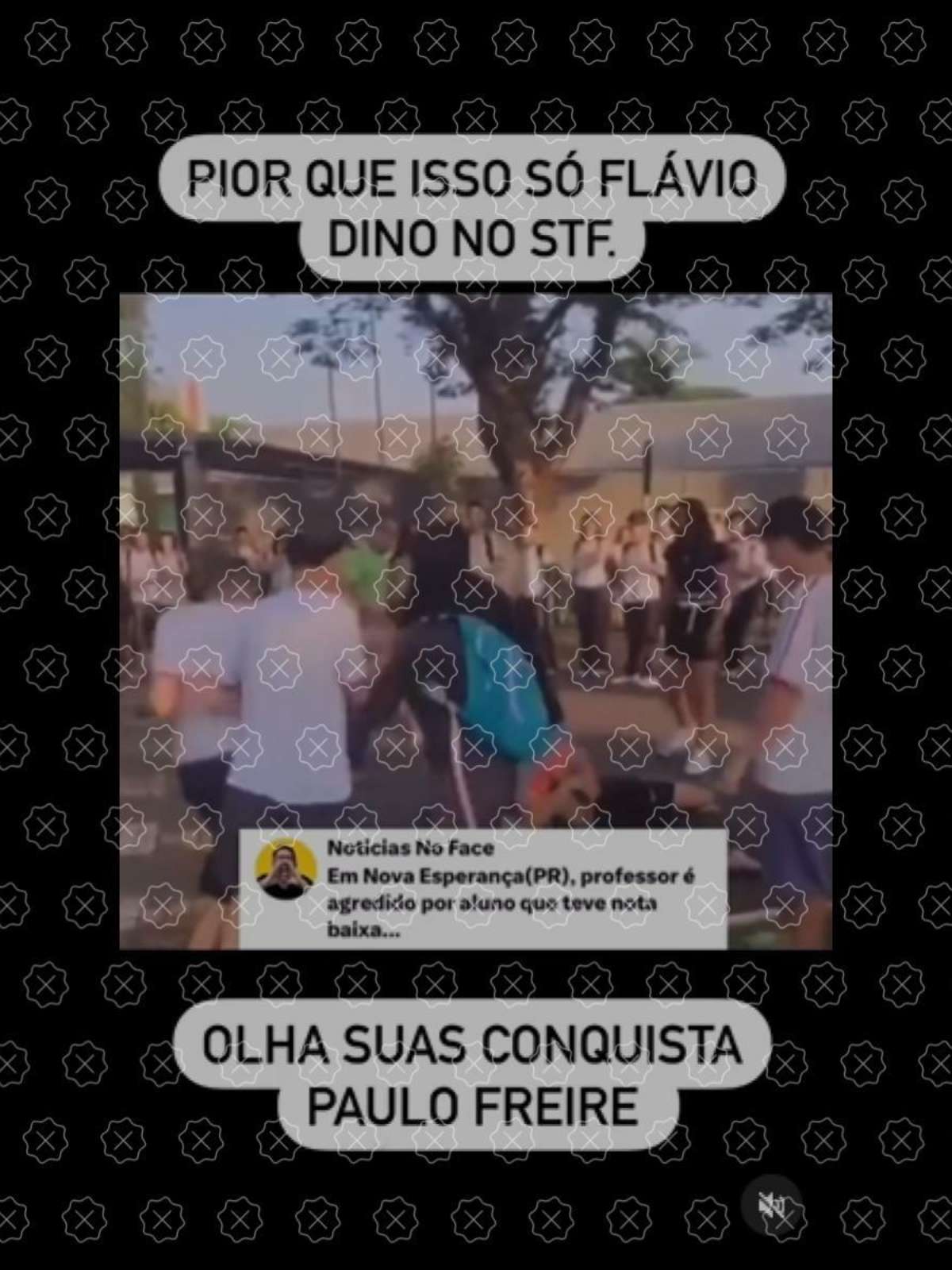 É falso que vídeo mostra briga entre estudantes e professor em Nova  Esperança