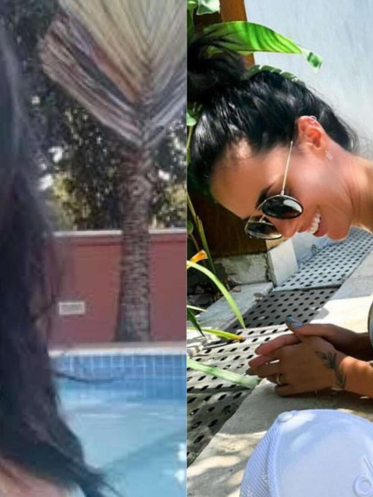 Bruna Biancardi surpreende ao surgir de biquíni fio-dental na piscina