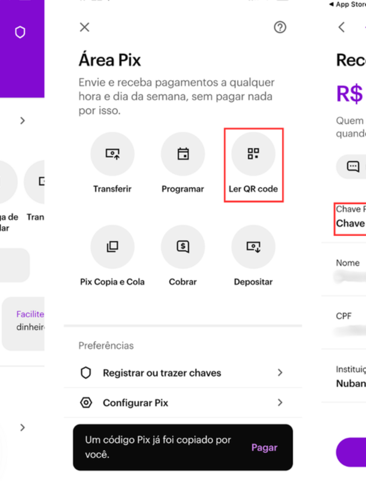 Como Criar um QR Code PARA CHAVE PIX usando o Nubank, Bradesco ou