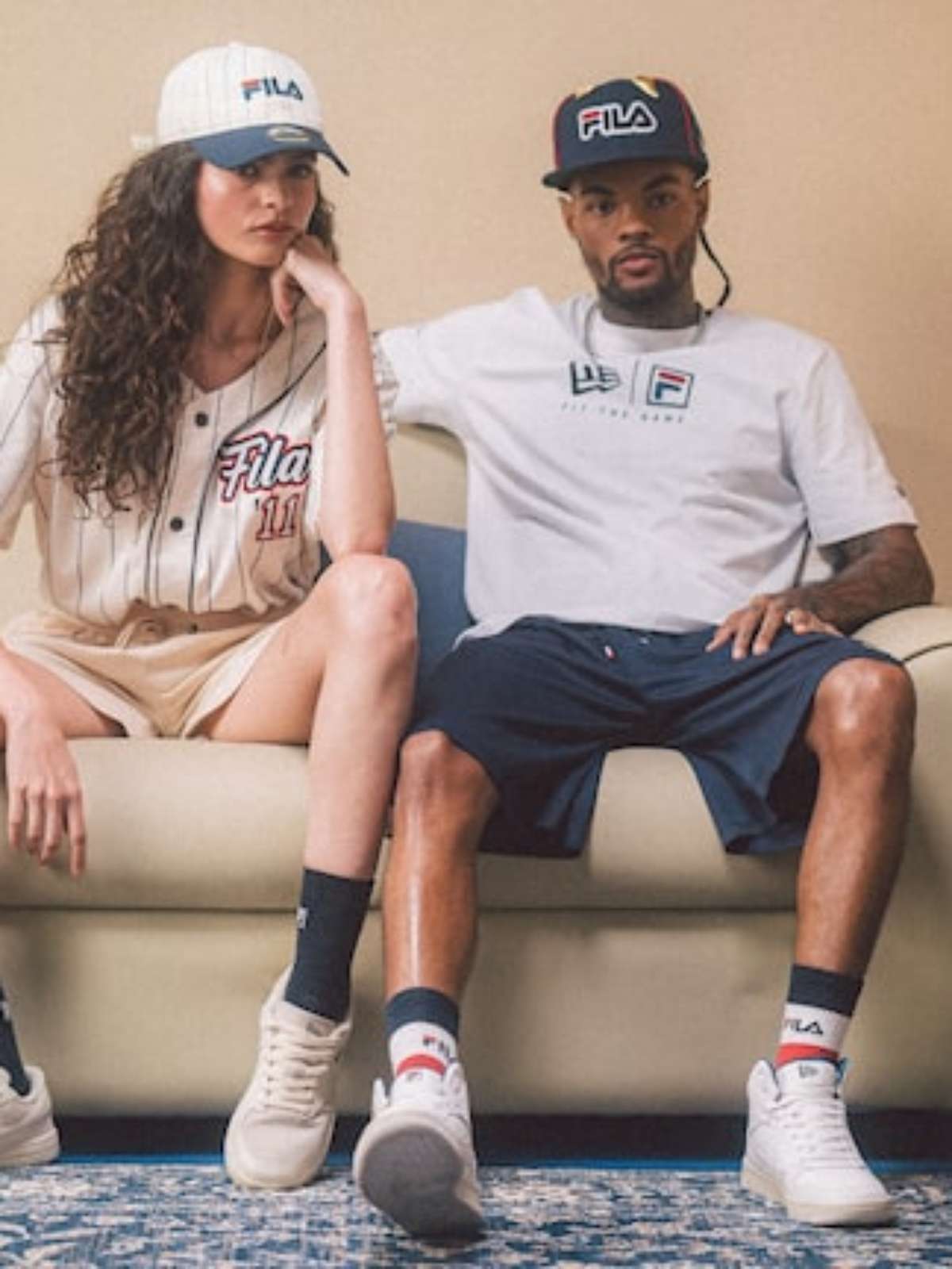 Fila e New Era lancam a colecao Fit The Game de tenis e roupas