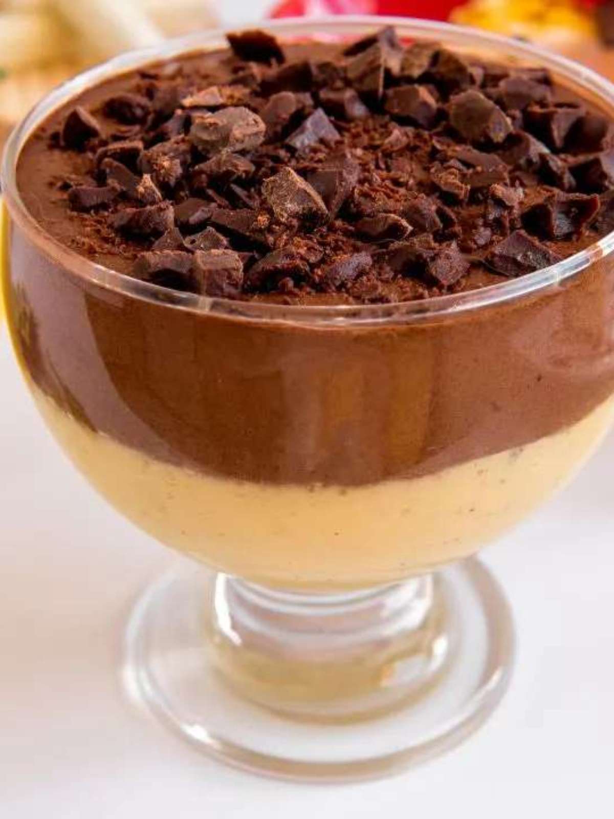 Mousse de chocolate e maracujá que derrete na boca