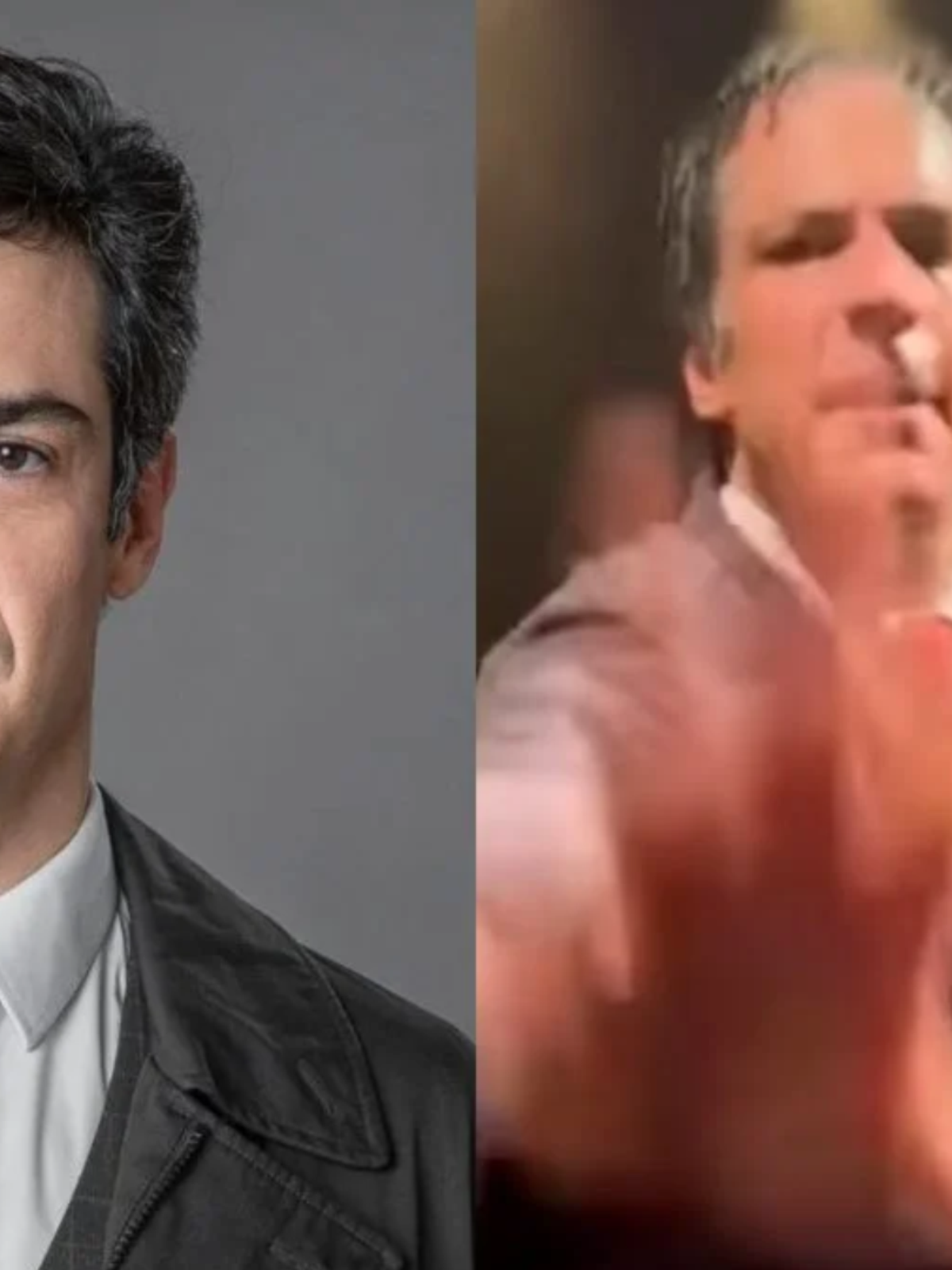 Vídeo: Mateus Solano se revolta, dá tapa e derruba celular de fã em teatro