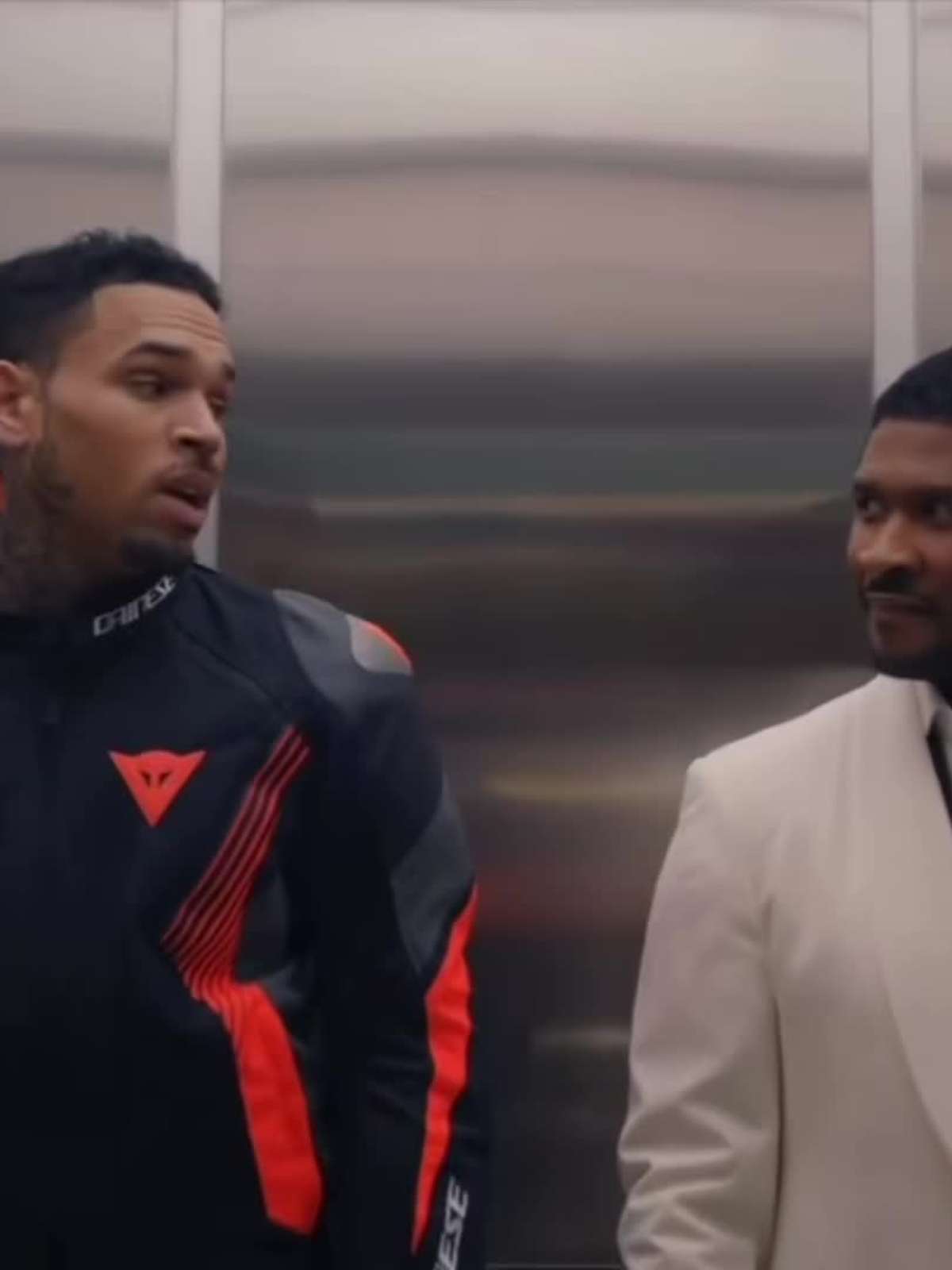 Usher e Chris Brown faro turn juntos: anncio  visto 10 milhes de vezes