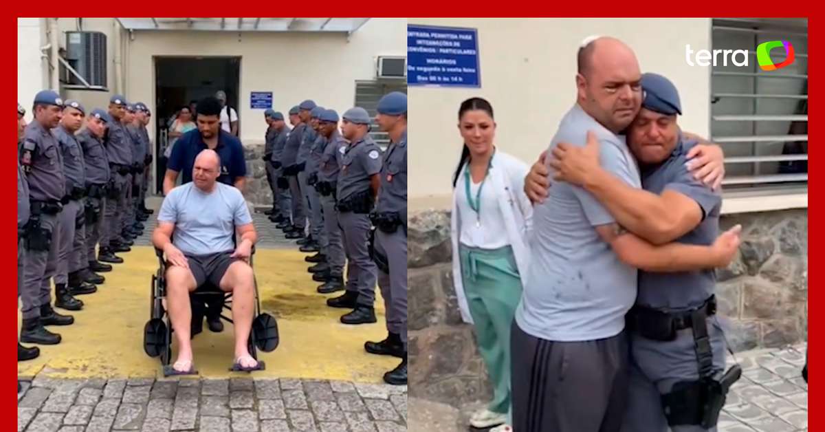 Sargento Baleado Na Cabe A Recebe Alta E Homenagem Santa Casa De