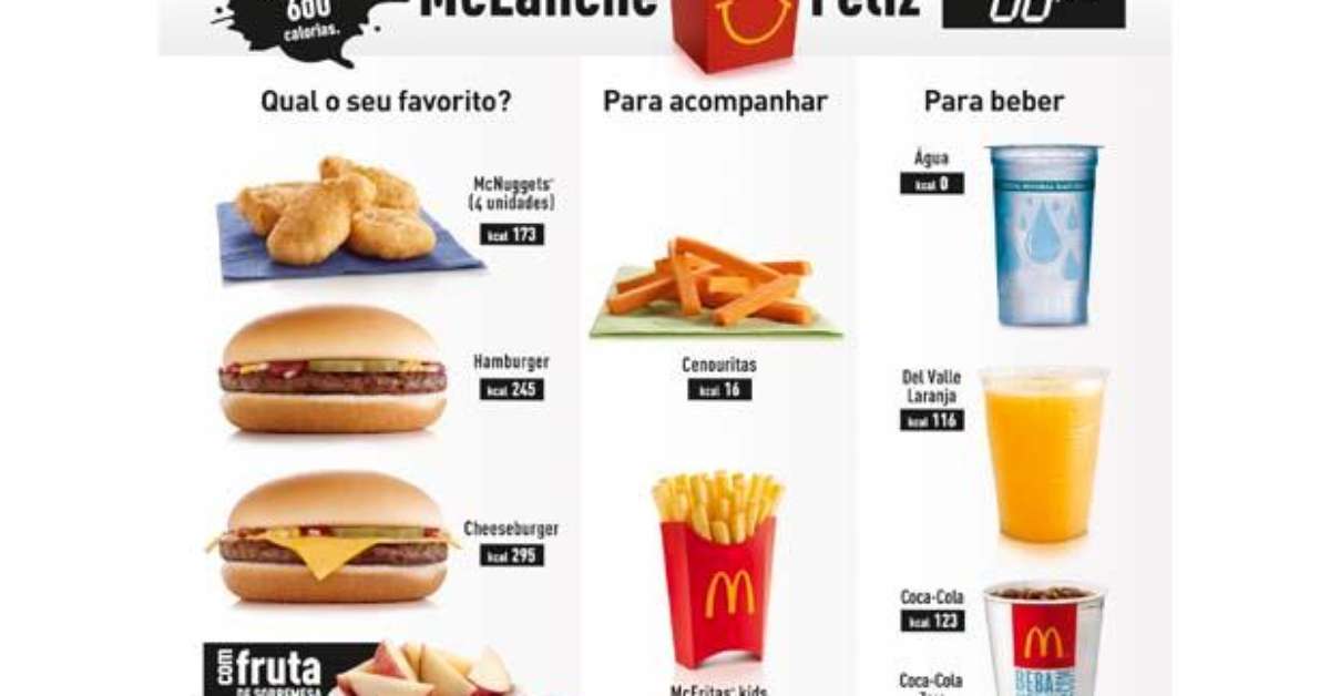 McDonald's passa a informar calorias de alimentos em painel eletrônico McDonald's passa a informar calorias de alimentos em painel eletrônico