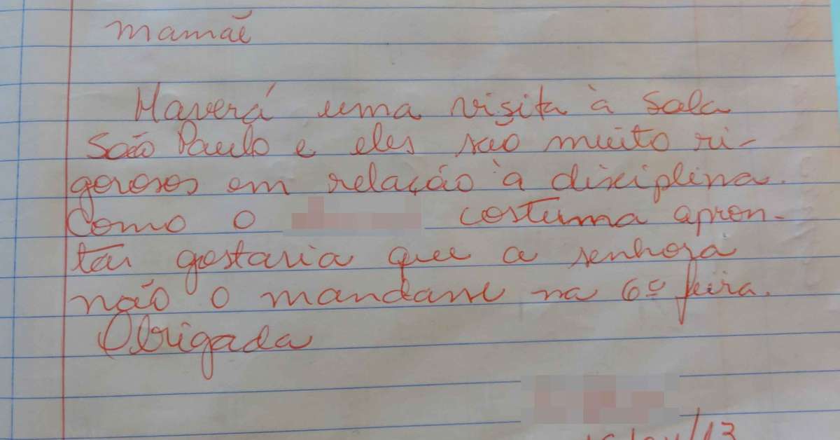 Como Escrever Um Bilhete Para Professora Do Meu Filho - NAZAEDU