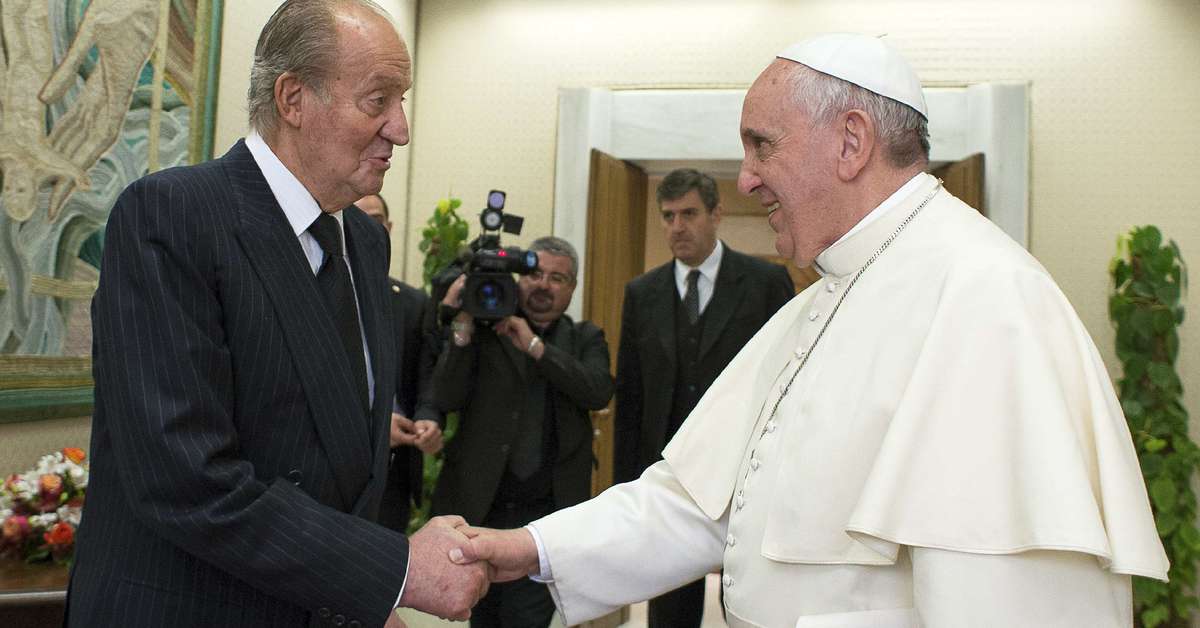Papa recebe rei da Espanha no Vaticano