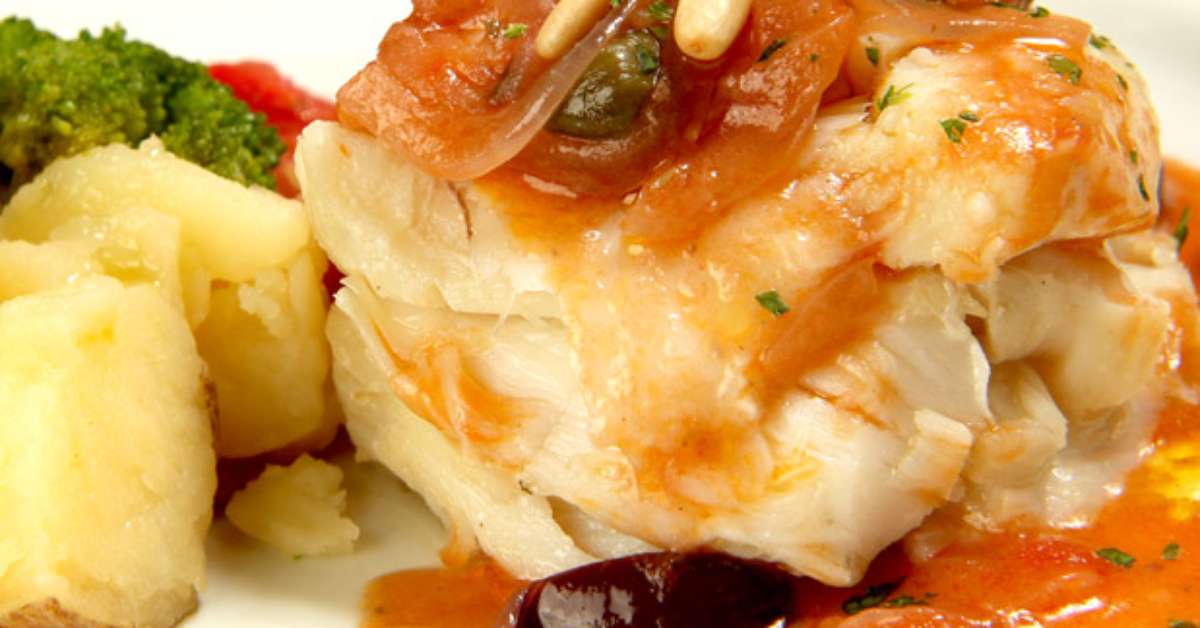 Bacalhau em lascas assado