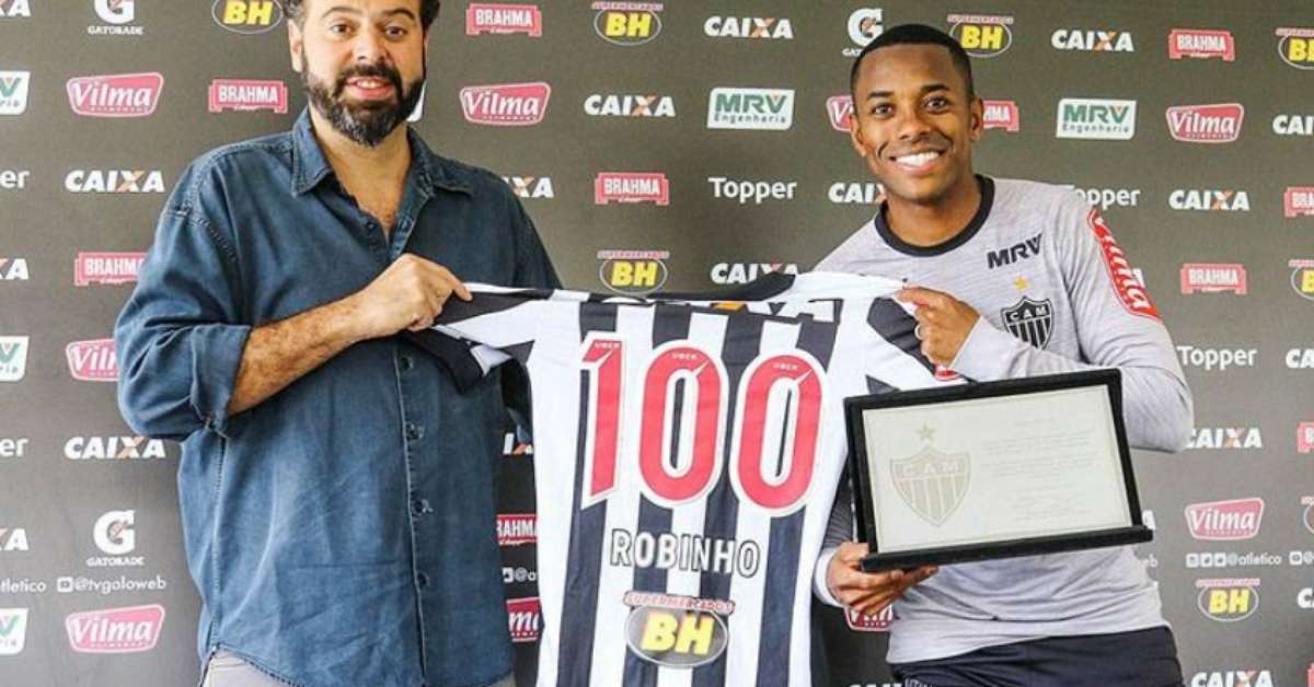 Após completar 100 jogos pelo Galo, Robinho pensa em ...