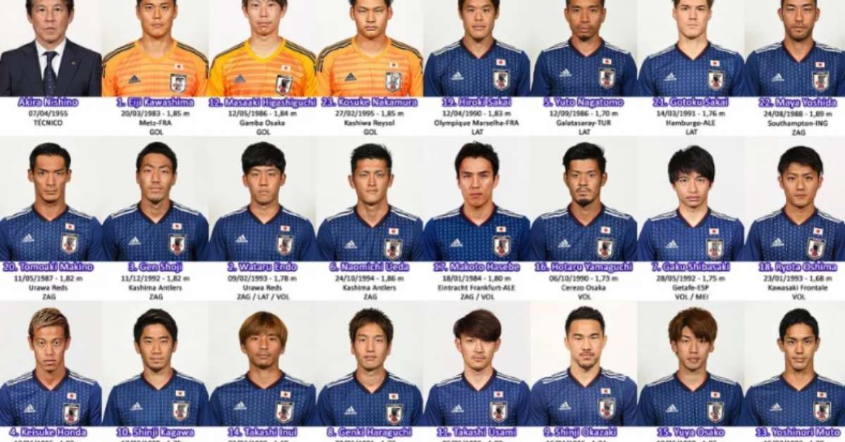 Com peças experientes, Japão divulga lista