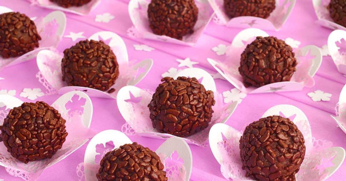 Brigadeiro de banana com chocolate