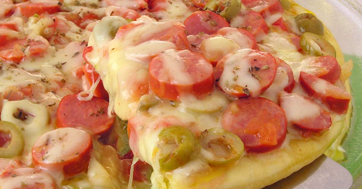Pizza de salsicha