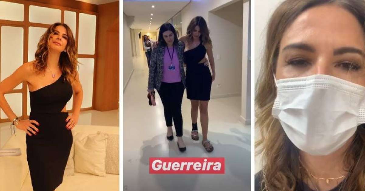 Luciana Gimenez Machuca Pé E Vai Para O Hospital Após
